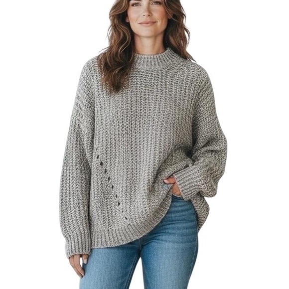 American Eagle Outfitters Sweaters - American Eagle Outfitters Chunky Knit Sweater Mock Neck